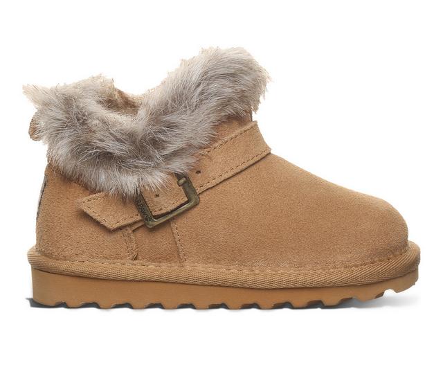 Girls' Bearpaw Toddler & Little Kid Jasmine Winter Booties in Iced Coffee color