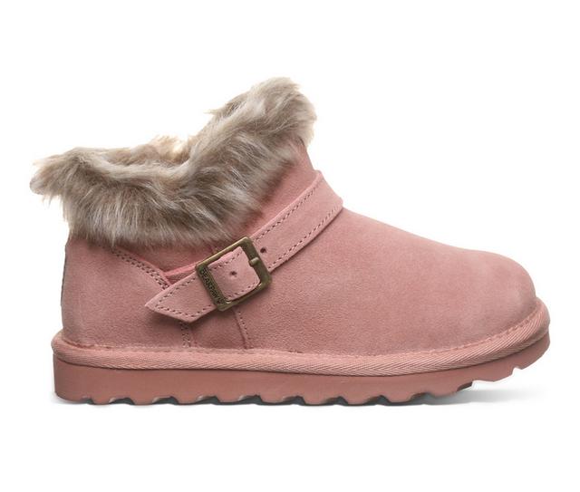 Girls' Bearpaw Little & Big Kid Jasmine Winter Booties in Dusty Rose color