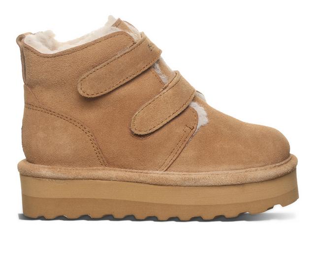 Girls' Bearpaw Little & Big Kid Retro Larisa Platform Winter Boots in Iced Coffee color