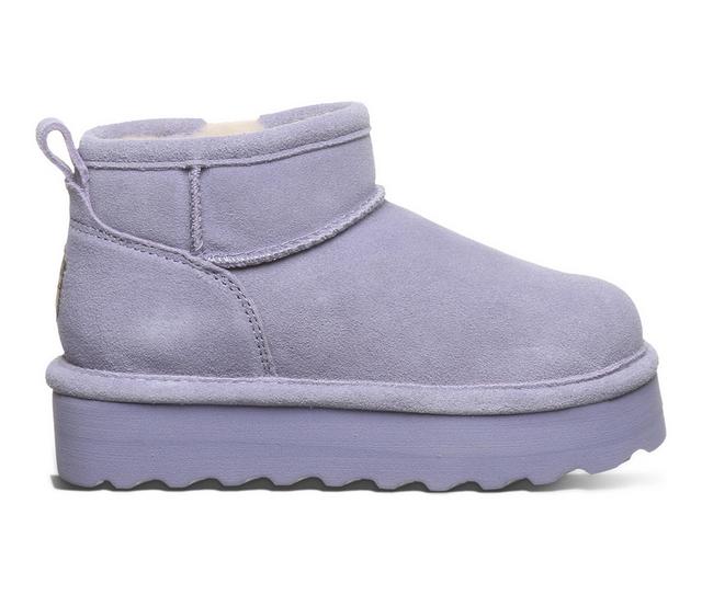 Girls' Bearpaw Little & Big Kid Retro Shorty Platform Winter Booties in Persian Violet color