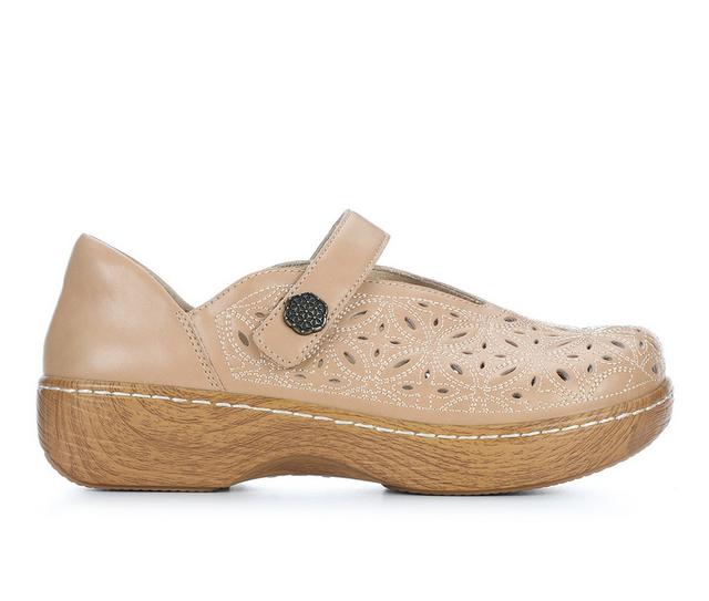 Women's ALEGRIA Opheliah Work Clogs in Latte Breeze color