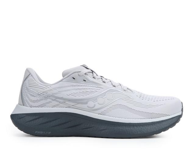 Men's Saucony Ride 18 Running Shoes in Cloud/Shadow color