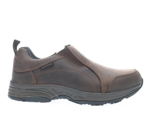 Men's Propet Cash North Waterproof Slip On Shoes in Brown color