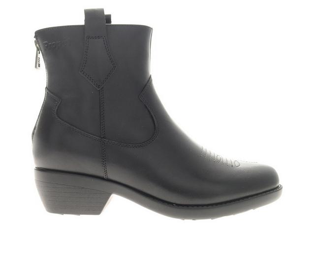 Women's Propet Maisie Booties in Black color