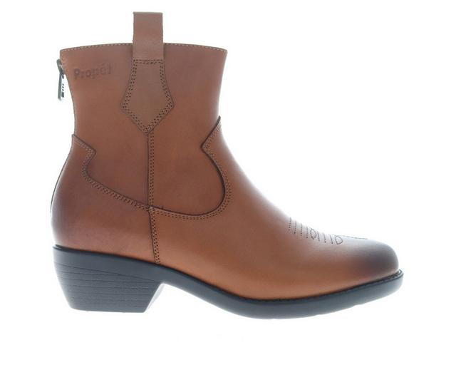 Women's Propet Maisie Booties in Brown color