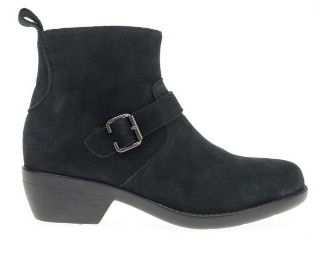 Women's Propet Memphis Booties in Black Suede color