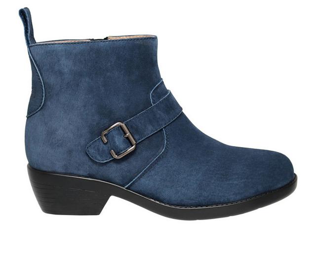 Women's Propet Memphis Booties in Navy color