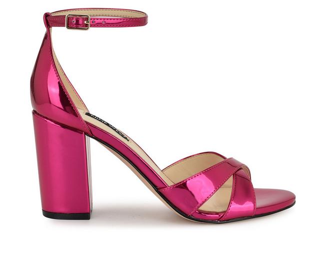 Women's Nine West Saile Dress Sandals in Pink Metallic color