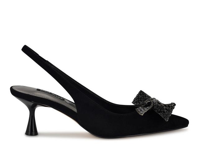 Women's Nine West Rills Slingback Pumps in Black color