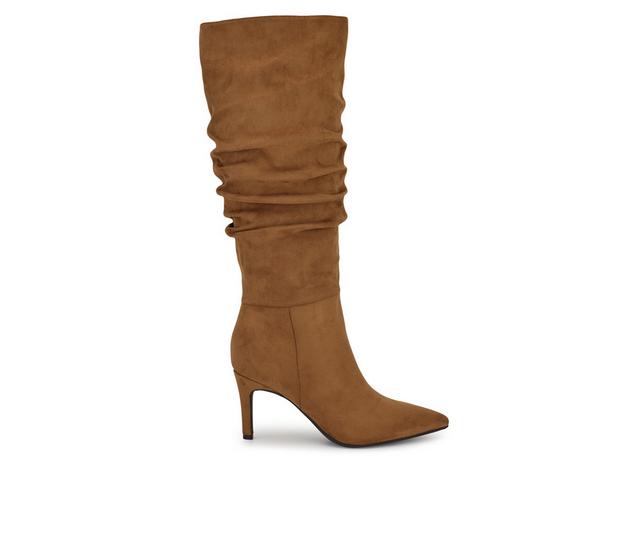 Women's Nine West Glende Knee High Boots in Cognac color