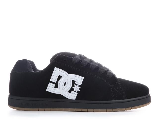 Men's DC Gaveler Skate Sneakers in Blk/Wht Suede color