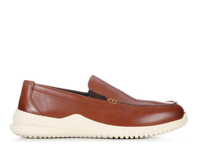 Men's Cole Haan Grand+ Double Gore Loafer Dress Shoes in British Tan/Ivo color