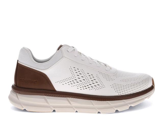 Men's Dockers Go-2 Sneakers in White/Tan color
