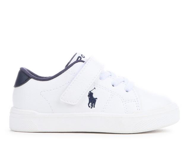 Boys' Polo Toddler & Little Kid Sutton Sneakers in White/Navy color