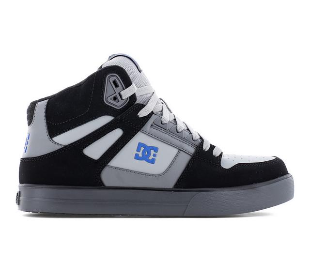 DC Pure High DC60205 Slip Resistant Work Shoes in Black/grey/blue color