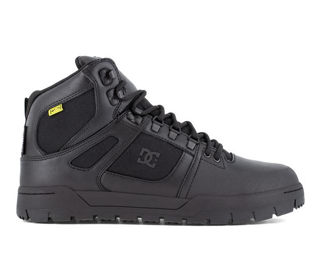 Men's DC Pure High DC60604 Waterproof Work Shoes in Black color