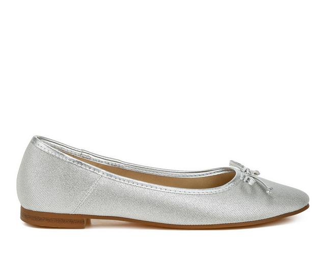 Women's Rag & Co Agshin Flats in Silver color