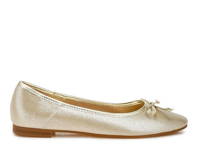 Women's Rag & Co Agshin Flats in Gold color