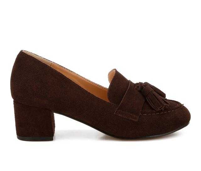 Women's Rag & Co Aloha Dress Loafers in Brown color