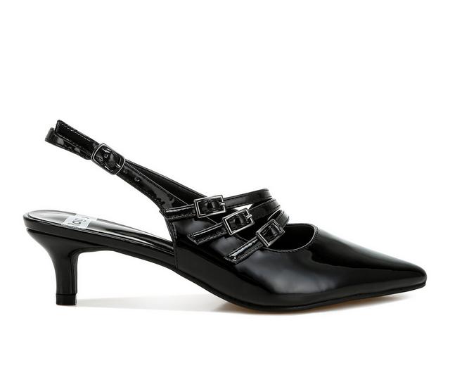 Women's Rag & Co Kanebi Slingback Pumps in Black color