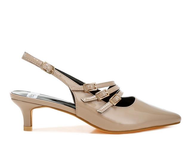 Women's Rag & Co Kanebi Slingback Pumps in Taupe color