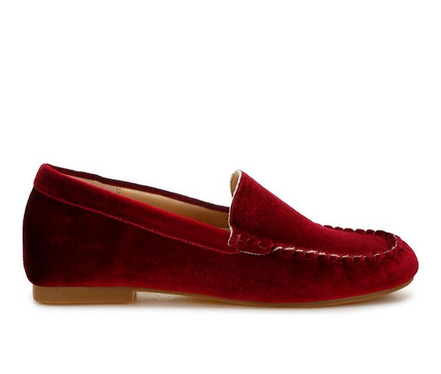 Women's Rag & Co Robua Loafers in Burgundy color