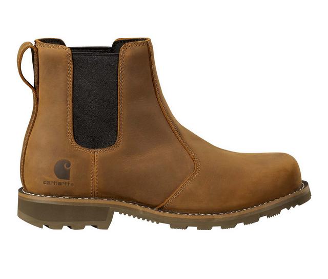 Women's Carhartt Frontier Chelsea Work Boots in Brown color