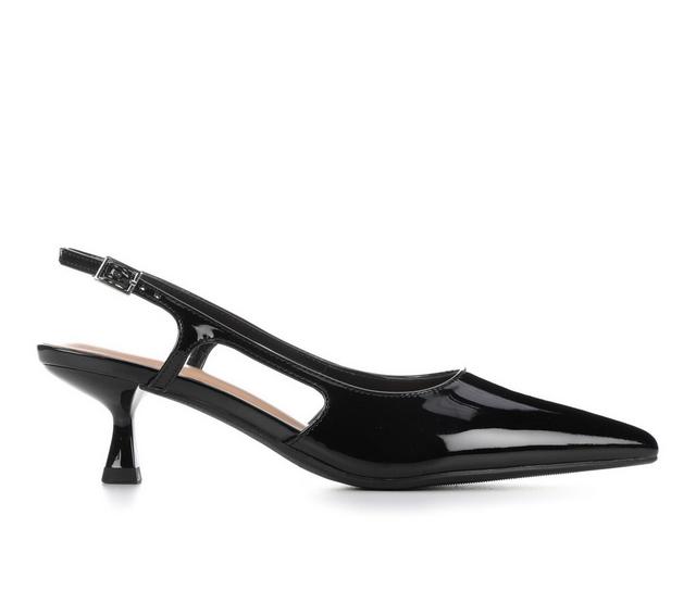 Women's Soda Bell-S Pumps in Black Pat color