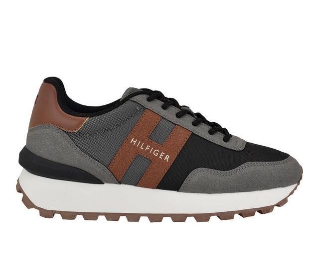 Men's Tommy Hilfiger Gani Sneakers in Grey/Cognac color