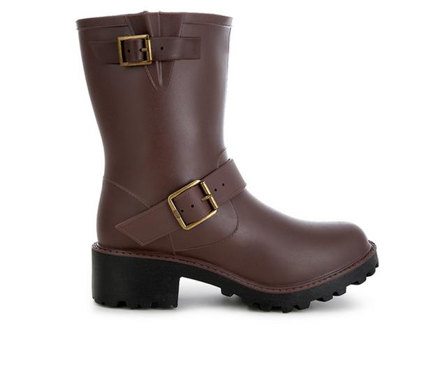 Women's London Rag Anong Knee High Boots in Brown color