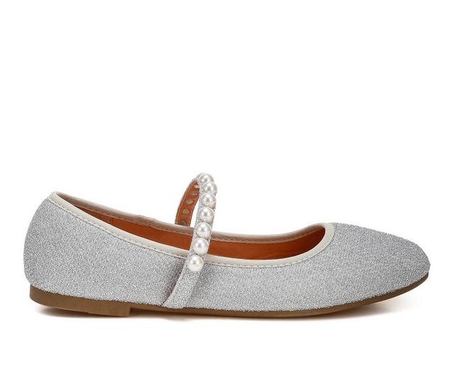 Women's London Rag Corphee Mary Jane Flats in Silver color