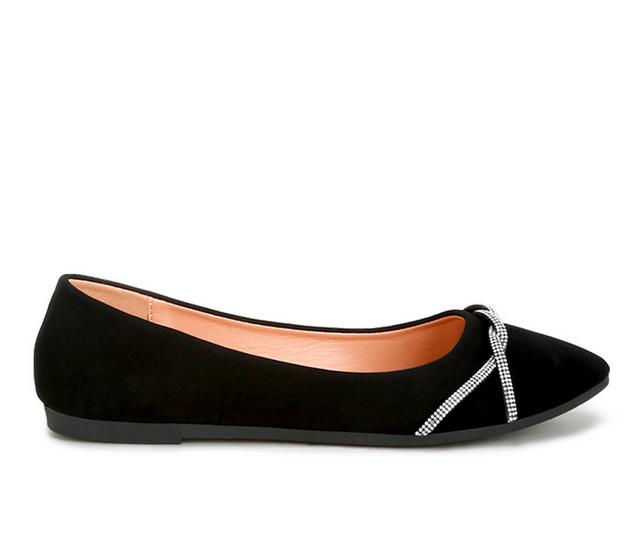 Women's London Rag Playasu Flats in Black color