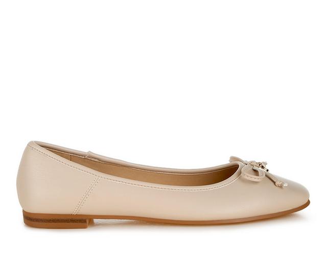 Women's London Rag Enchanted Flats in Beige color