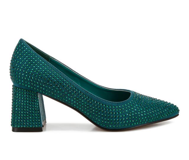 Women's London Rag Caspia Pumps in Bottle Green color