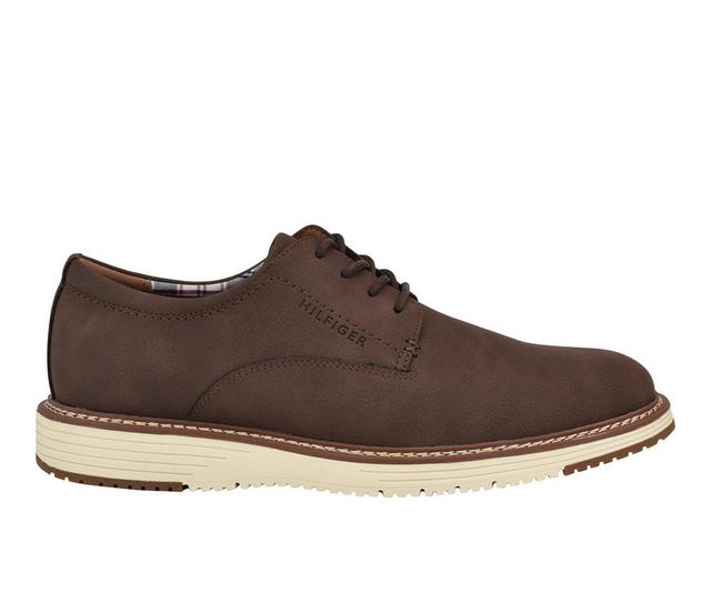 Men's Tommy Hilfiger Hiday Oxfords in Dark Brown color