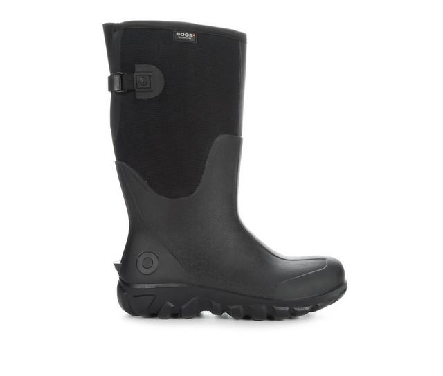 Men's Bogs Footwear Classic Adjustable Work Boots in Black color