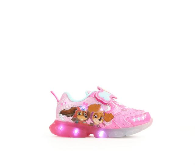 Girls' Nickelodeon Toddler & Little Kid Paw Patrol 22 Light-Up Sneakers in Pink/Blue color