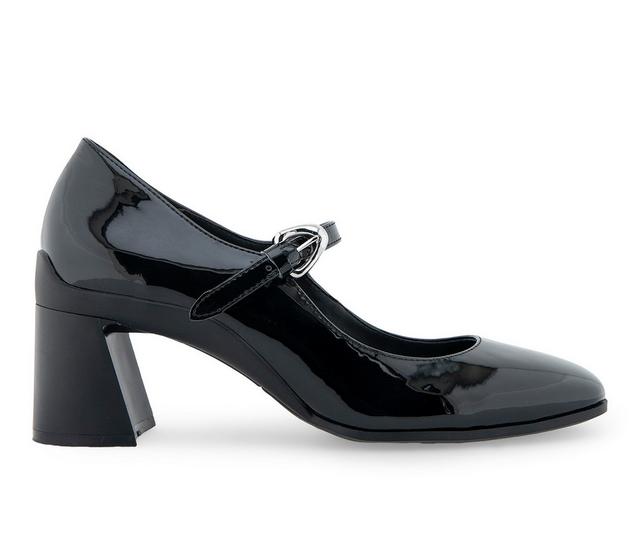 Women's Aerosoles Cali Mary Jane Pumps in Black Patent color