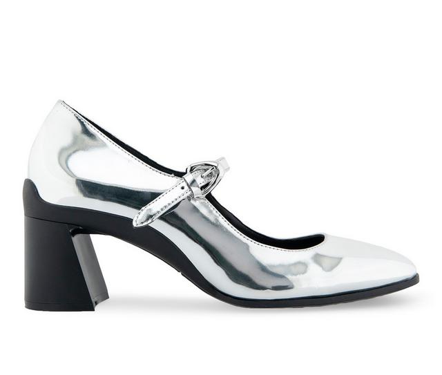 Women's Aerosoles Cali Mary Jane Pumps in Silver color