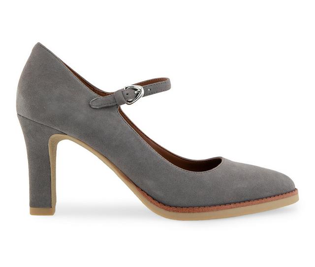 Women's Aerosoles Lois Mary Jane Pumps in Thunder grey color