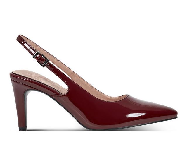 Women's Rockport Jolie Slingback Pumps in Dark red patent color