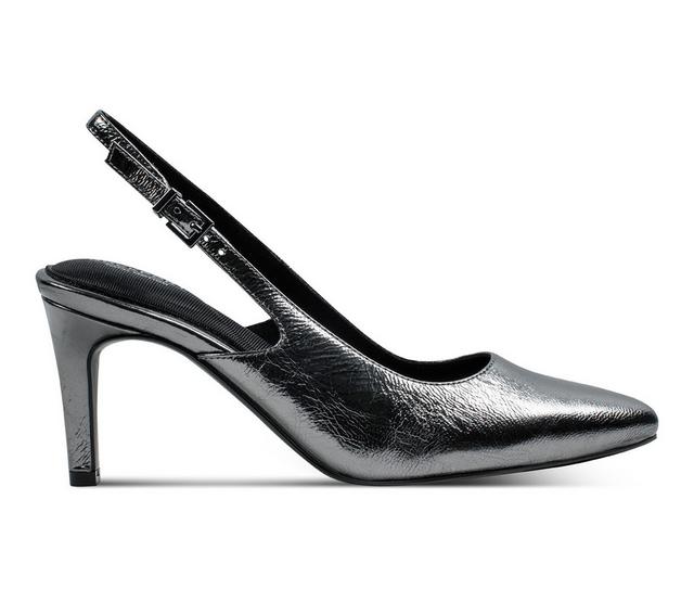 Women's Rockport Jolie Slingback Pumps in Pewter color