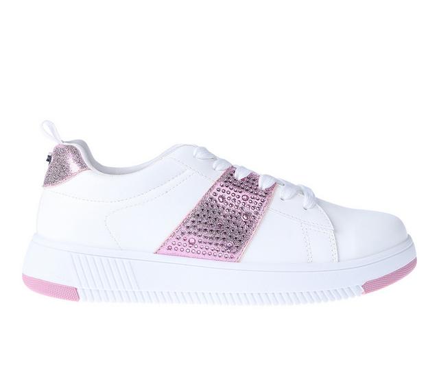 Girls' Bebe Little Kid Jacalyn Fashion Sneakers in Blush color