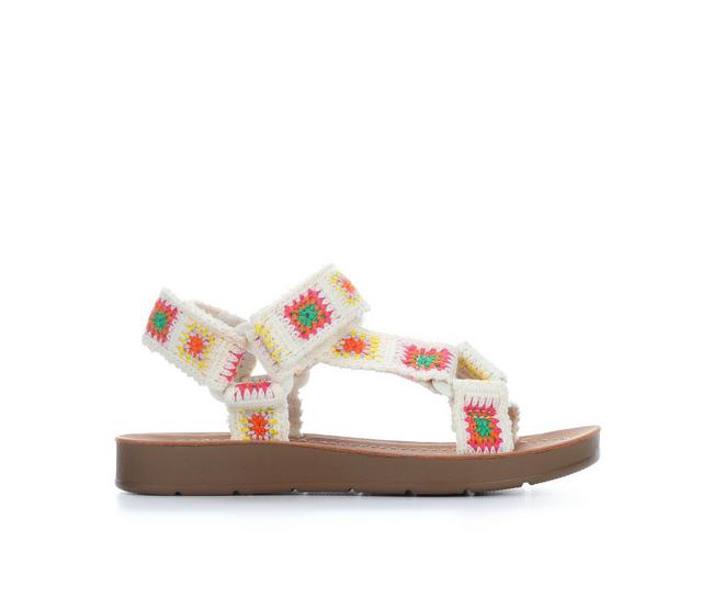Girls' Soda Toddler & Little Kid Holly Sandals in White/Multi color