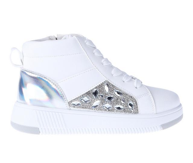 Girls' Vince Camuto Toddler Presley High Top Sneakers in White color