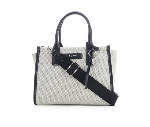 Nine West Hendricks Satchel Handbag in Black/White color