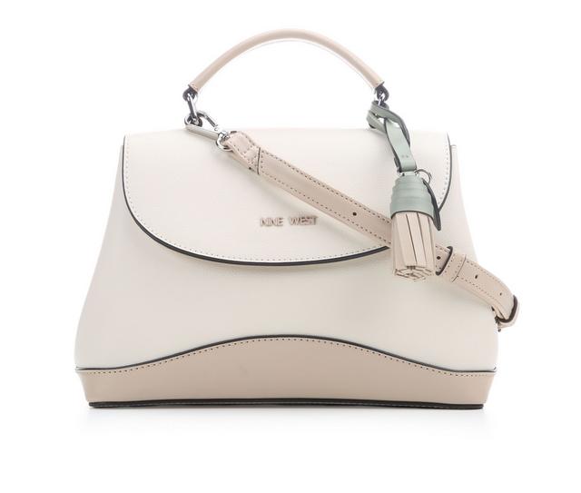 Nine West Maren Top Handle Crossbody Handbag in Chic Cream/Beig color