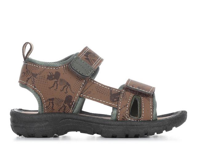 Boys' Avalanche Toddler & Little Kid Dino Sandals in Brown color