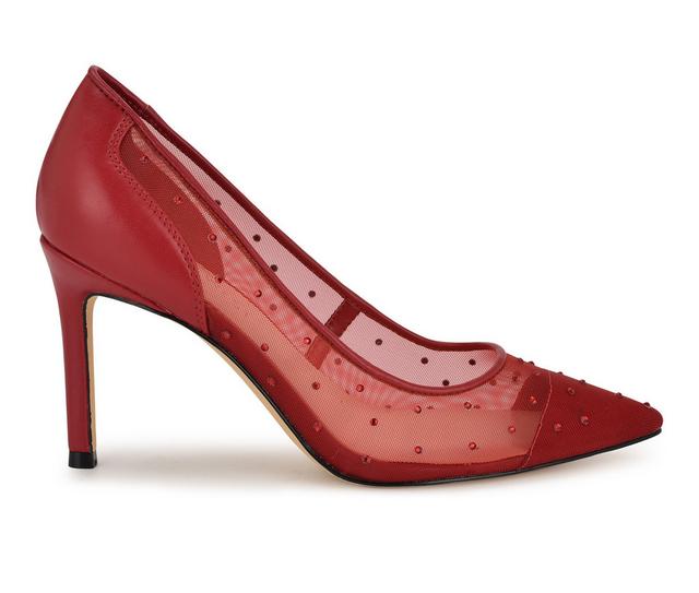 Women's Nine West Exxtra Pumps in Red color