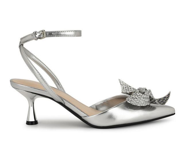 Women's Nine West Raisun Pumps in Silver color